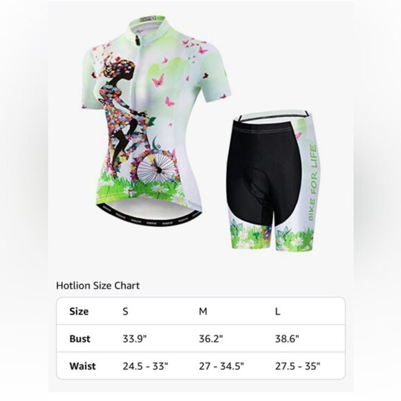 WEIMOSTAR Cycling Jersey and Padded Cycling Shorts 2 Piece Coord Set - Picture 3 of 12